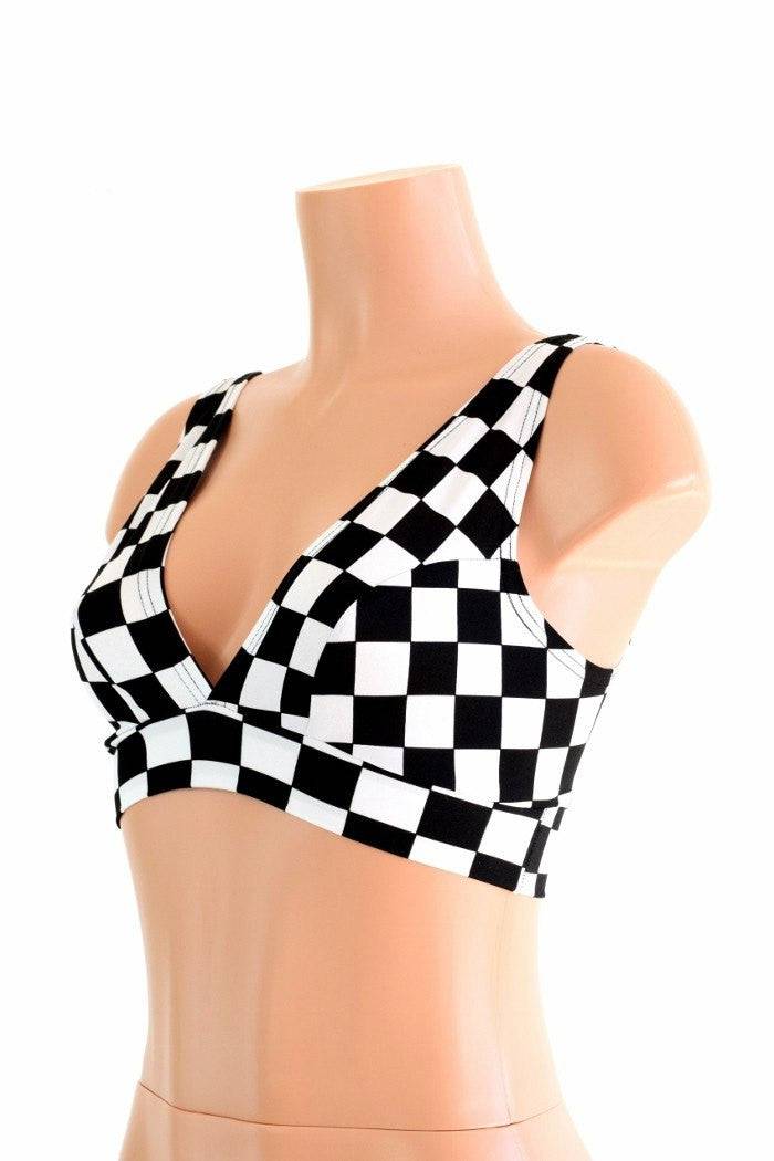 Starlette Bralette in Black & White Stripe main image 0