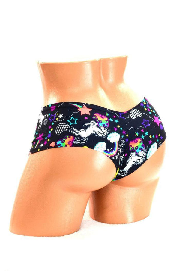 Unicorns and Rainbows Cheeky Booty Short - 1