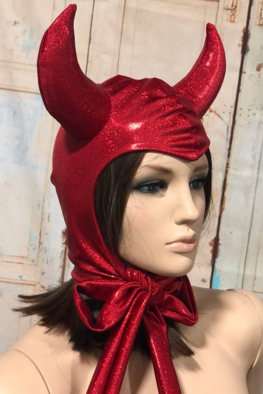 Vintage Style Devil Hood