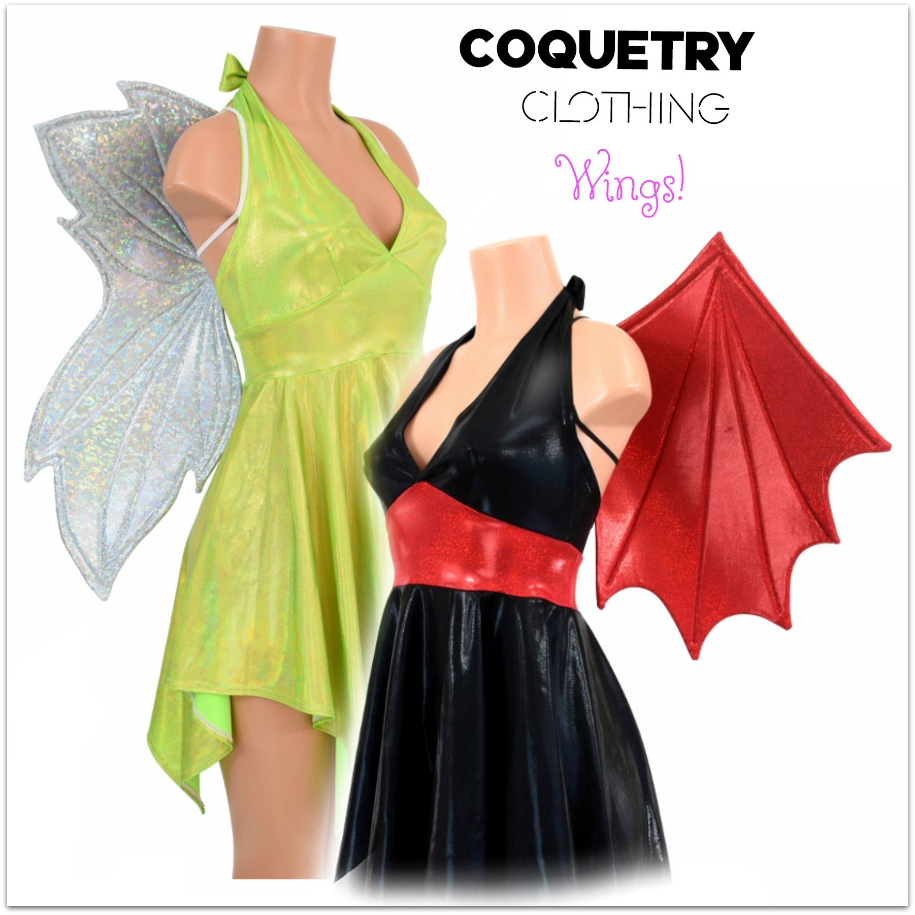wireless wings & tails - Coquetry Clothing