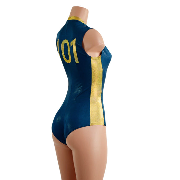 101 Plunging V Neck Romper with Siren Cut Leg and Side Panels - Coquetry Clothing