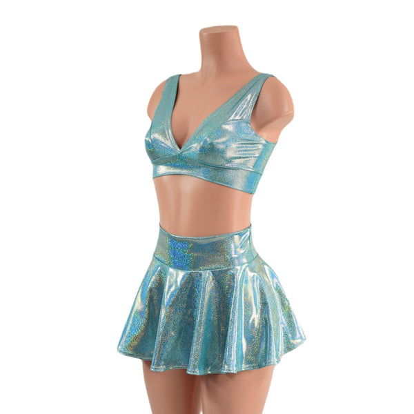 Seafoam Rave Skirt & Starlette Bralette Set - 2