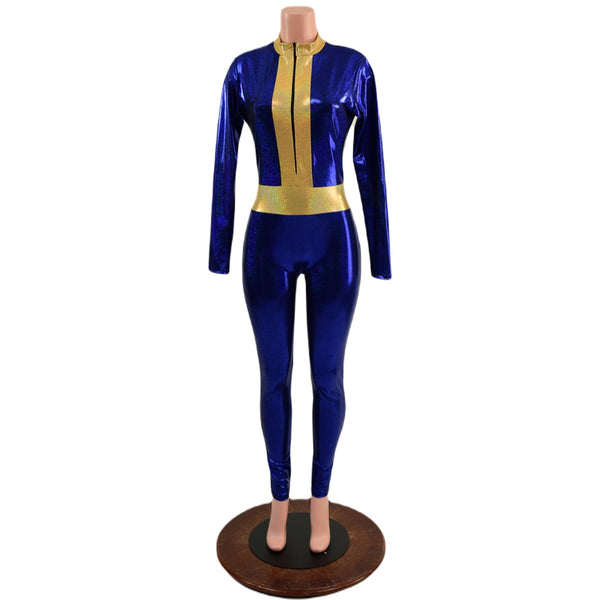 Blue & Gold 33 Fallout Cosplay Suit - 5