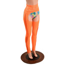 Orange Sparkly Jewel Fringe Chaps (Shorts Not Included) - Coquetry Clothing