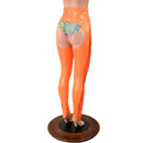 Orange Sparkly Jewel Fringe Chaps (Shorts Not Included) - Coquetry Clothing