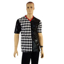Mens Harlequin V Neck Shirt with Tee Sleeves - Coquetry Clothing
