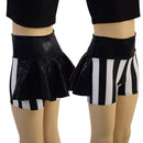 12 Ready to Ship Girls Ruffle Rump Shorts in Black and White Stripe - Coquetry Clothing