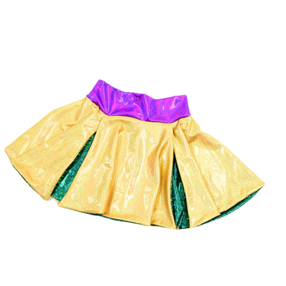 15" Circle Cut Flip Skirt with Slits - Coquetry Clothing