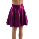 19" Fuchsia Sparkly Jewel Skater Skirt - Coquetry Clothing