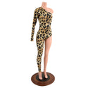 Asymmetrical Leopard Print Catsuit - 6