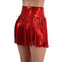 High Waist Gladiator Shorts in Red Sparkly Jewel - 4