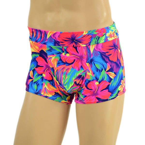 Mens Midrise Aruba Shorts in Tahitian Floral - 4