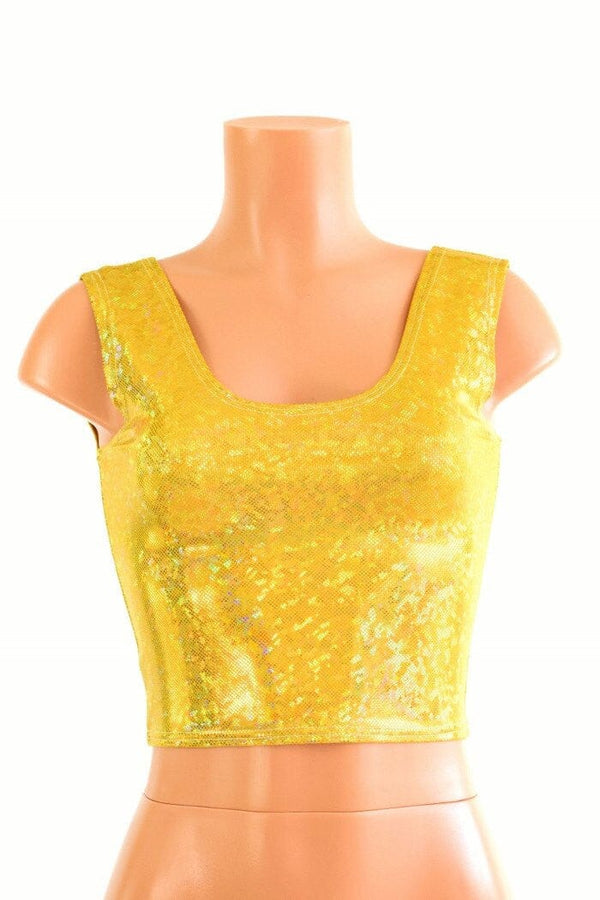 Ready To Ship Gold Kaleidoscope Crop Tank - 2