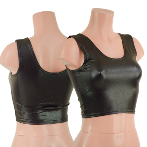 Stingray PU Spandex Crop Tank READY to SHIP - Coquetry Clothing
