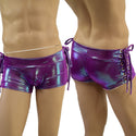 Mens Lowrise Laceup Aruba Shorts in Plumeria - 1