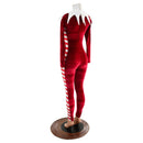 2PC Elf Catsuit and Collar Set in Red Velvet - Coquetry Clothing