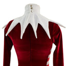 2PC Elf Catsuit and Collar Set in Red Velvet - Coquetry Clothing