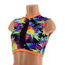 2PC Inset Mesh Keyhole Top and Siren Shorts with Mini Tux Back - Coquetry Clothing