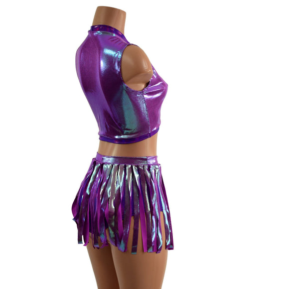 2PC Keyhole Top and Gladiator Shorts Set - Coquetry Clothing
