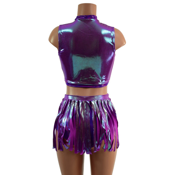 2PC Keyhole Top and Gladiator Shorts Set - Coquetry Clothing
