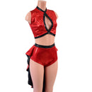 2PC Keyhole Top and Siren Shorts Set - Coquetry Clothing