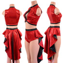 2PC Keyhole Top and Siren Shorts Set - Coquetry Clothing