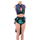 2PC Keyhole Top and Siren Shorts Set - Coquetry Clothing