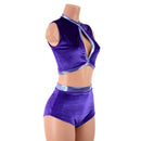 2PC Keyhole Top and Siren Shorts Set - Coquetry Clothing