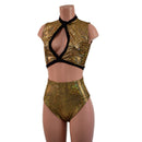 2PC Keyhole Top and Siren Shorts Set - Coquetry Clothing