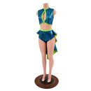 2PC Keyhole Top and Siren Shorts Set - Coquetry Clothing