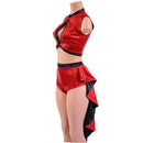 2PC Keyhole Top and Siren Shorts Set - Coquetry Clothing