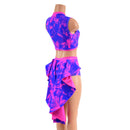 2PC Keyhole Top and Tuxedo Siren Shorts Set - Coquetry Clothing