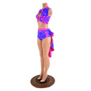 2PC Keyhole Top and Tuxedo Siren Shorts Set - Coquetry Clothing
