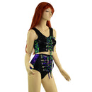 2PC Lace Up Side Panel Top & Siren Shorts Set - Coquetry Clothing