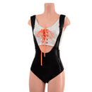 2PC Suspender Romper and Laceup Mini Crop Tank Set - Coquetry Clothing