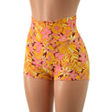 What The Floral High Waist Shorts - 3