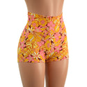 What The Floral High Waist Shorts - 1