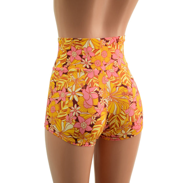 What The Floral High Waist Shorts Ready to Ship - 2