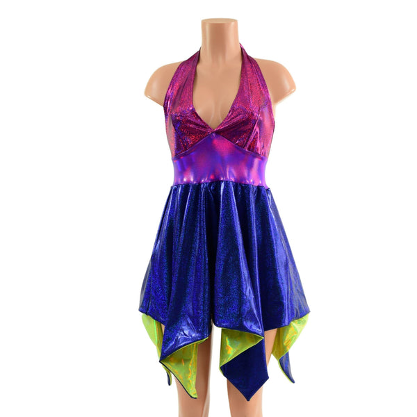 Holographic Tink Halter Dress with POCKETS - 2