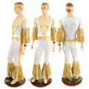 4PC Fringed Mens Wrestling Set - Coquetry Clothing