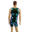 Mens Scarab Holographic Singlet Romper - Coquetry Clothing