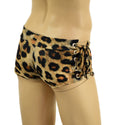 Mens Lowrise Laceup Aruba Shorts in Leopard Print - 4