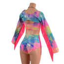 3PC Bolero Fringe Set with Siren Shorts and Starlette Bralette - Coquetry Clothing