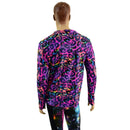 Mens Long Sleeve Rainbow Leopard Shirt - Coquetry Clothing