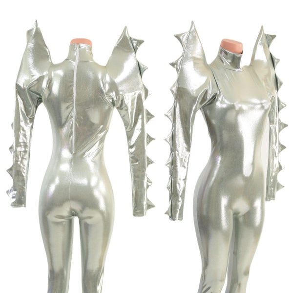 Spiked Mega Sharp Shoulder Catsuit - 3