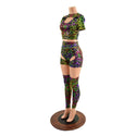 Poisonous Print Nirvana Set with Thigh High Leg Warmers - 3