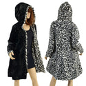 Double Minky Reversible A Line Coat - 4