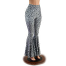 Distortion Velvet High Waist Bell Bottom Flares - Coquetry Clothing