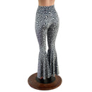 Distortion Velvet High Waist Bell Bottom Flares - Coquetry Clothing
