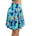 Lapis Lagoon Pocket Skater Skirt - 3